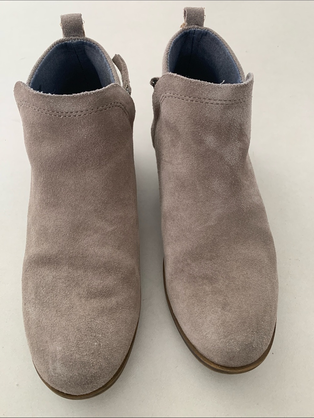Toms Taupe Suede Ankle Boots